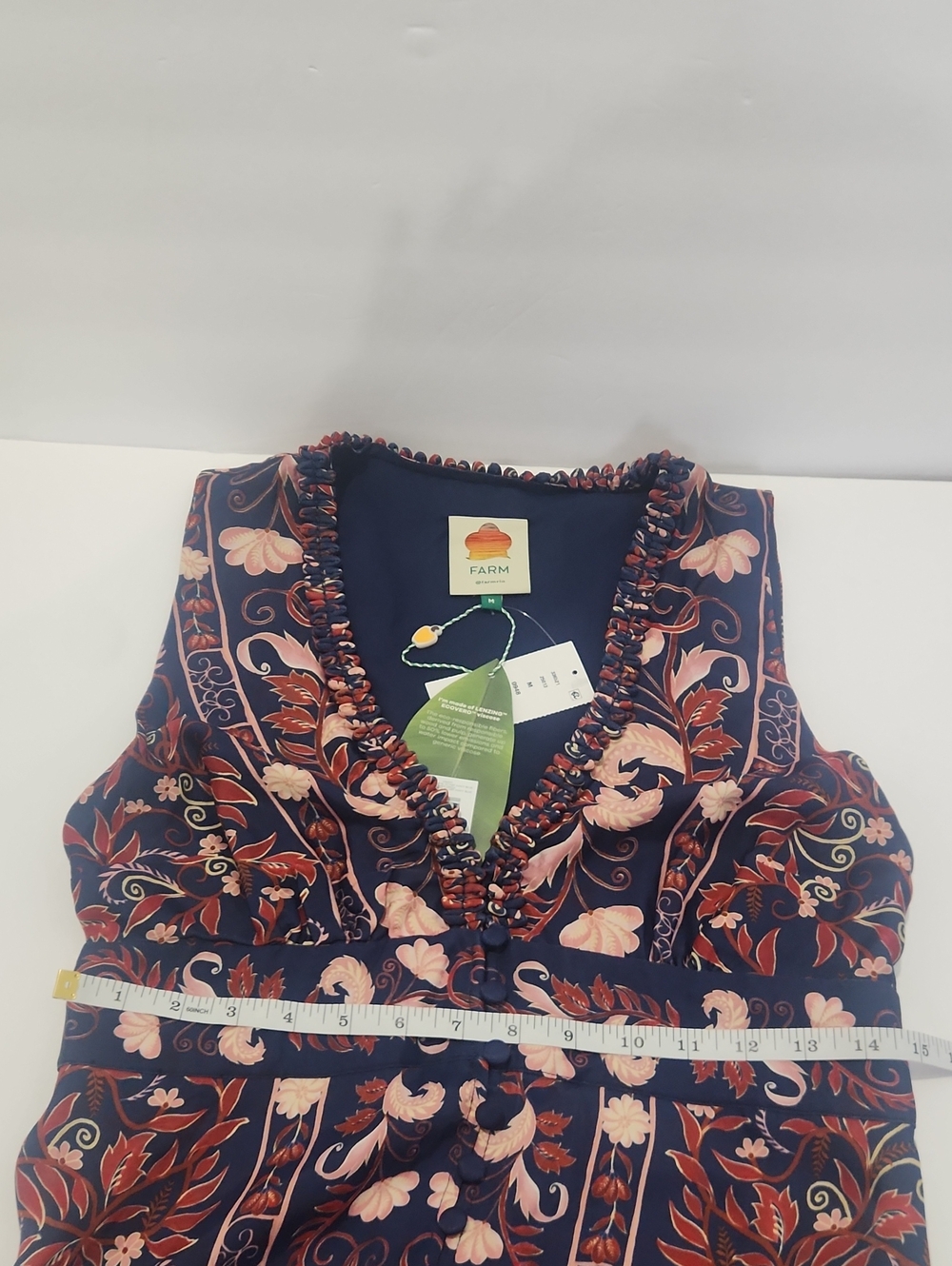 Farm Rio Boho Floral Scarf Midi Dress - Picture 12 of 15